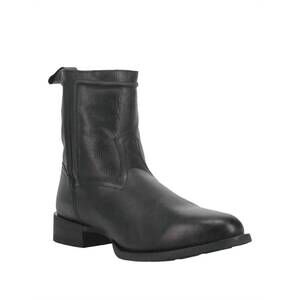 NEW LAREDO men's half boot with zipper in black